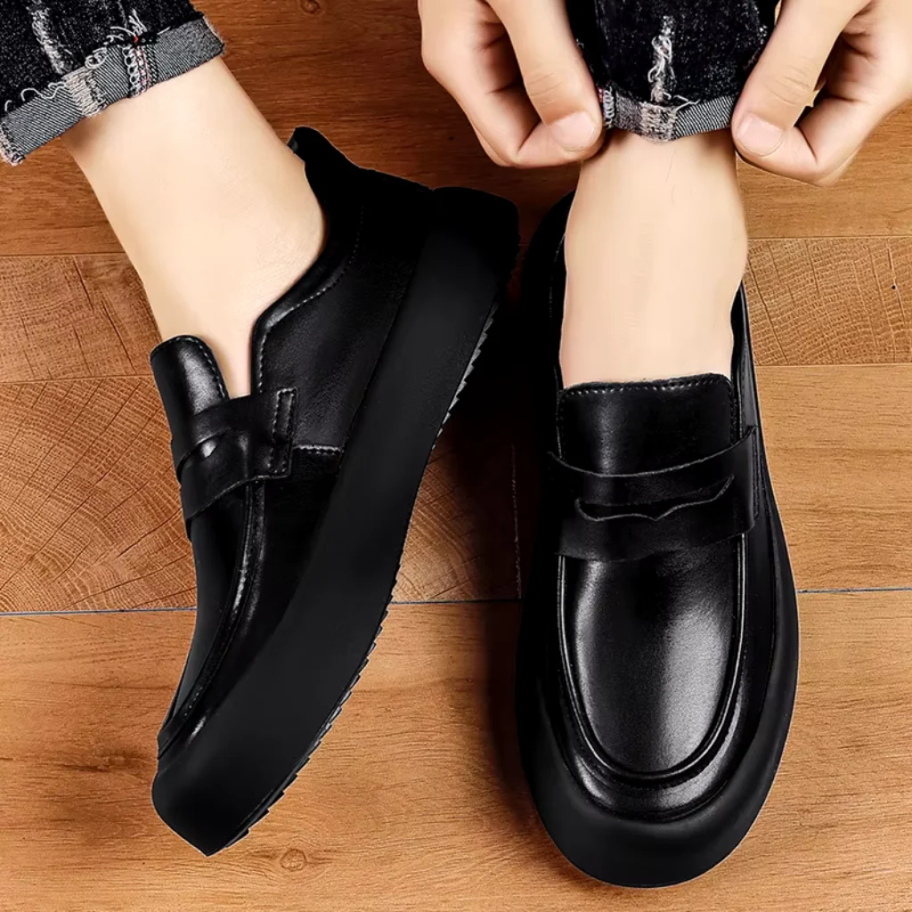 sapatos loafer masculino preto